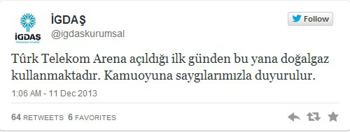 İGDAŞ, Biz gazı verdik